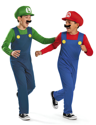 Déguisement de couple Mario™ et Luigi™ enfants