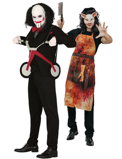 Costum de cuplu duo psihopat și măcelar de groază