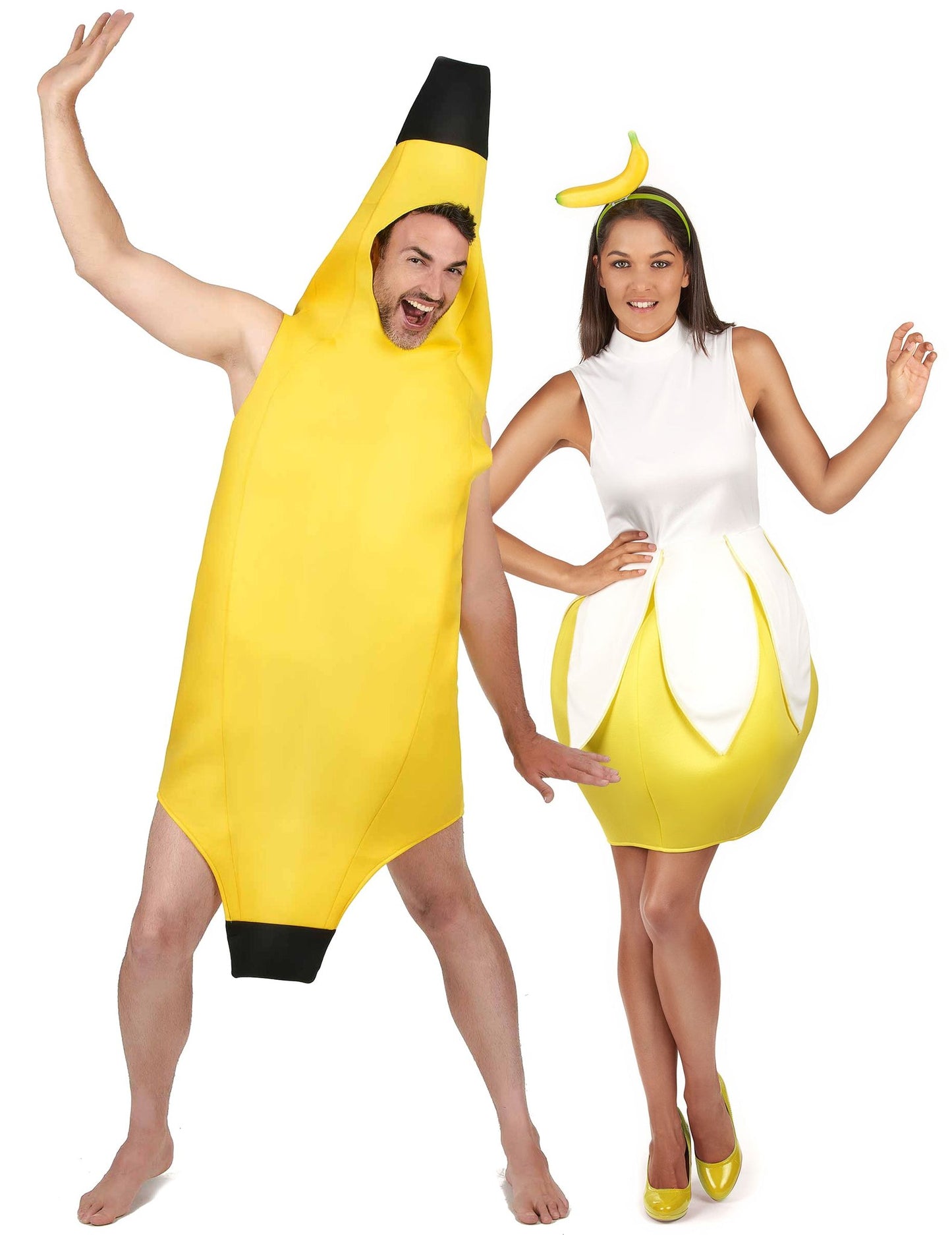 Costum de cuplu banană pentru adulți