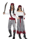 Costume de cuplu pirați în dungi