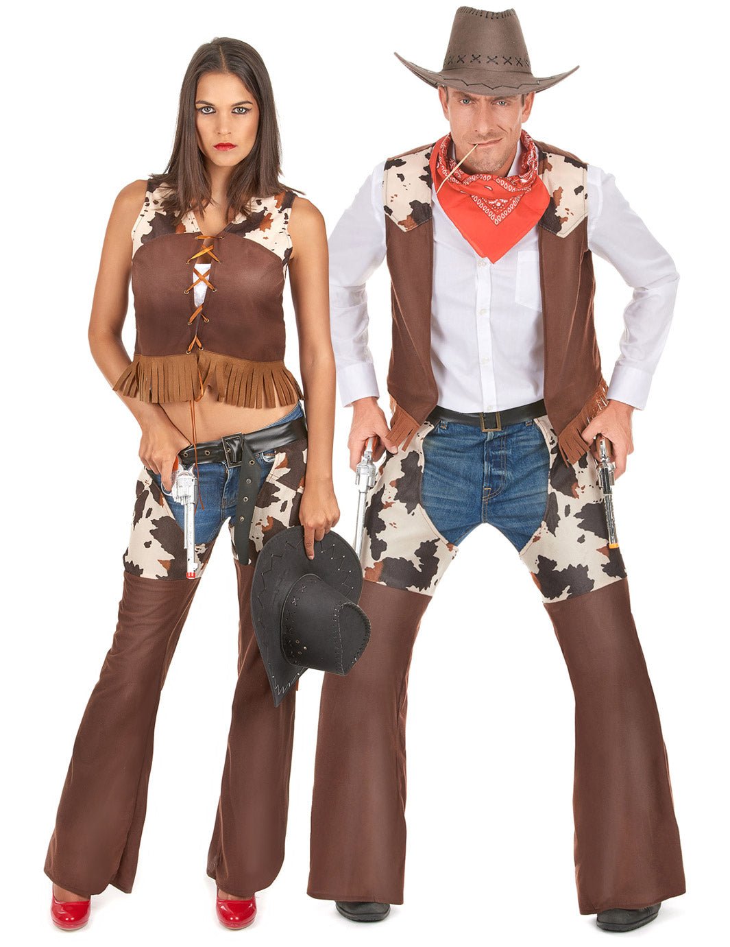 Costum de cuplu cowboy