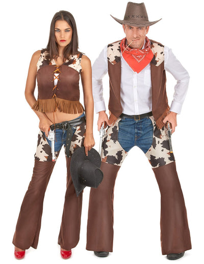 Costum de cuplu cowboy