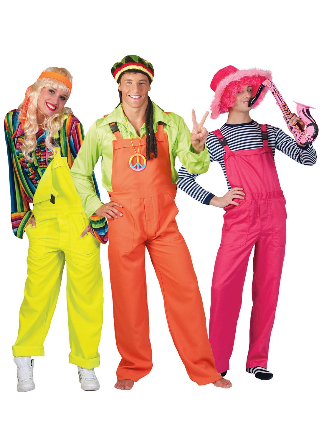 Costum de grup combinezoane fluoro