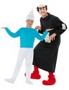 Costum de cuplu Ștrumf™ și Gargamel™ părinte și copil