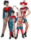 Costum de familie clovn ucigaș de Halloween