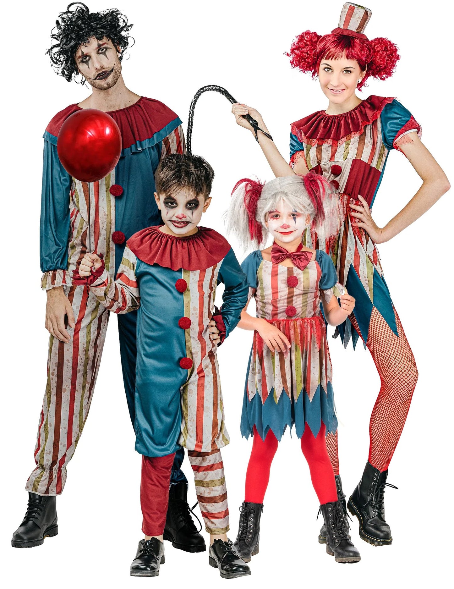 Costum de familie clovn ucigaș de Halloween