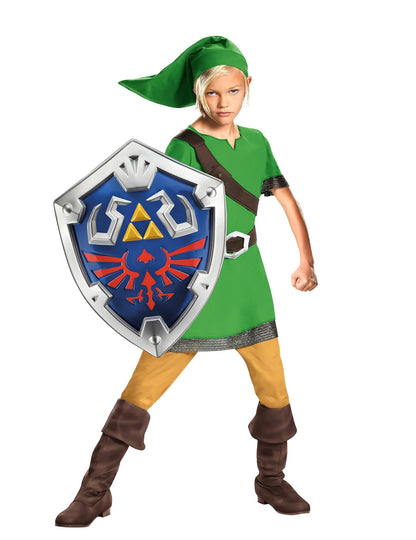 Kit de costum Link Zelda™ cu scut pentru copii
