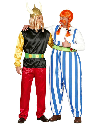 Costum de cuplu galic mic și mare pentru adulți