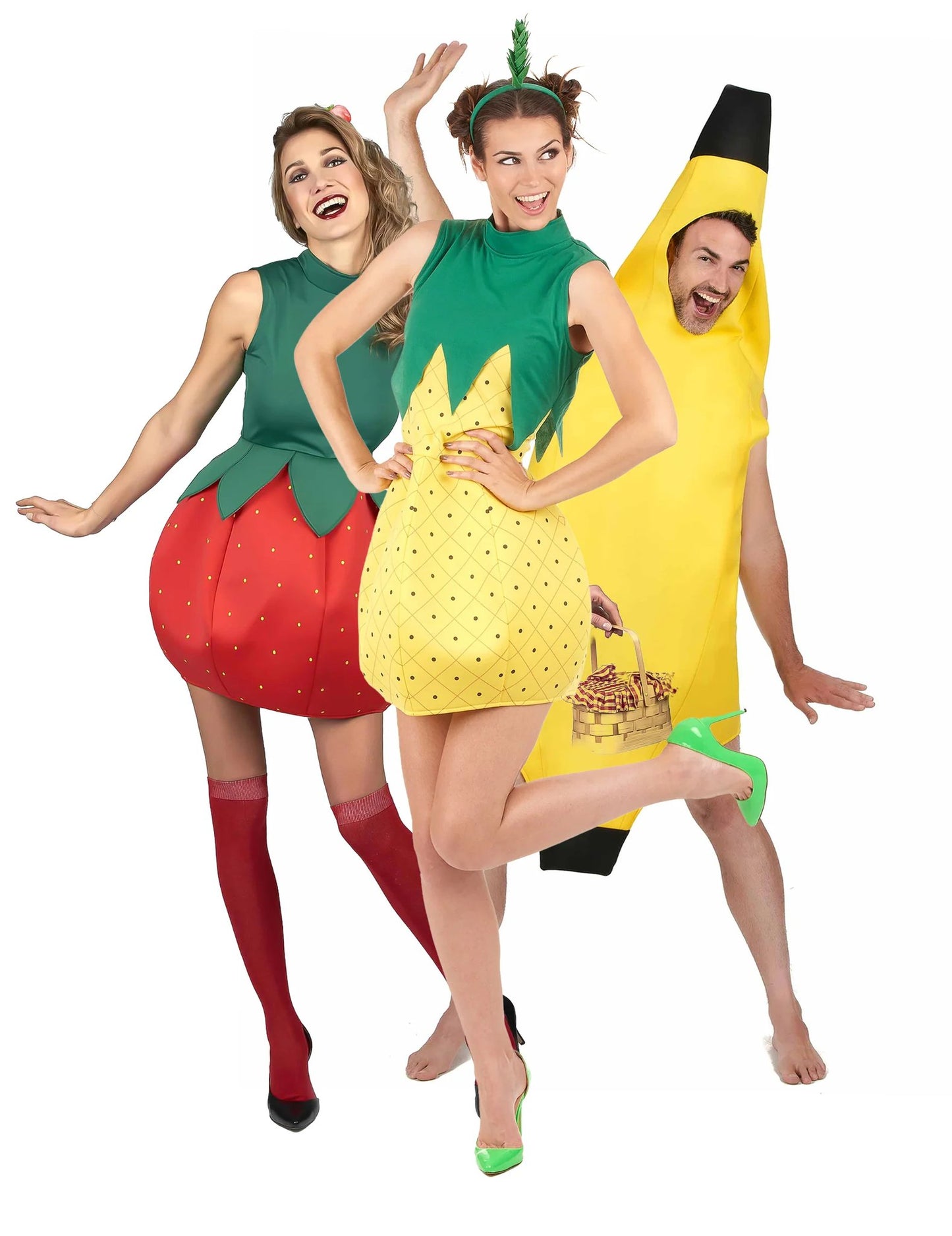 Déguisement de groupe banane humoristique fruits adultes