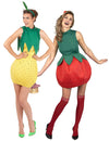 Costum de cuplu cu fructe: căpșună și ananas pentru femei