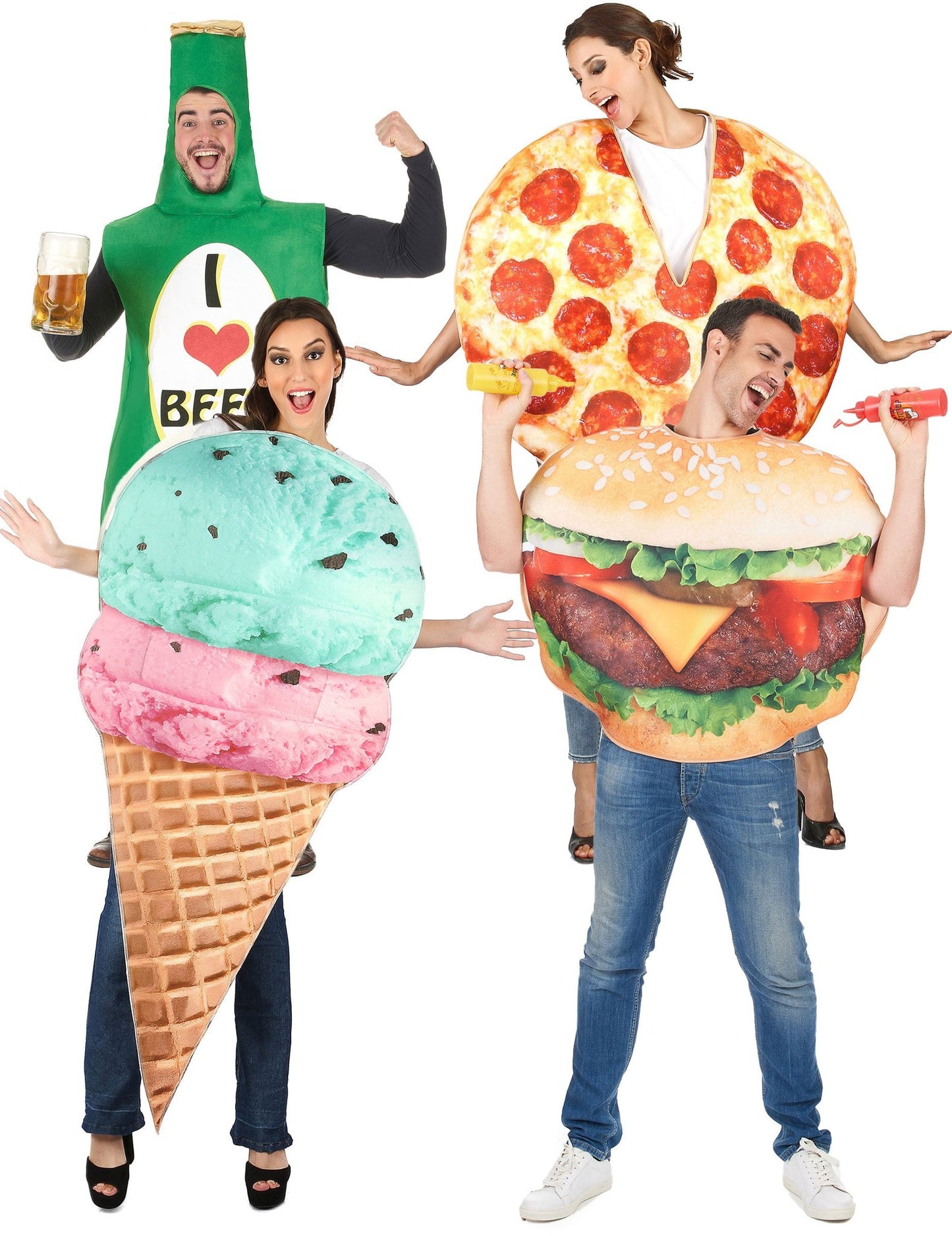 Costum de grup fast food
