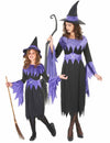 Costum de cuplu vrăjitoare mov Halloween mamă fiică