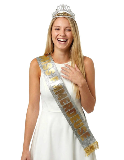 Set accesorii Miss Emmerdeuse: eșarfă și diademă