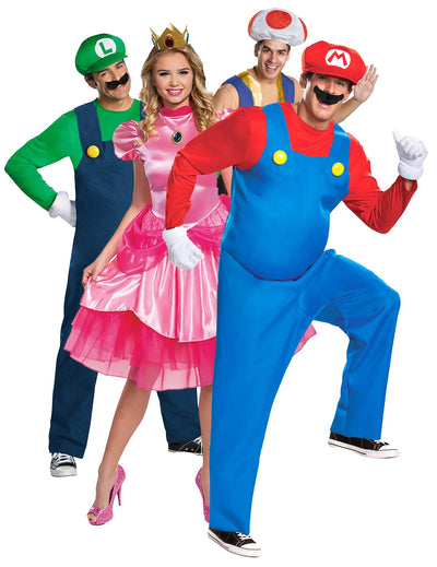 Costum de grup Nintendo Mario™ pentru adulți