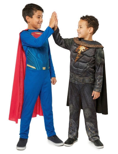 Costum de cuplu Superman™ și Black Adam™ pentru copii
