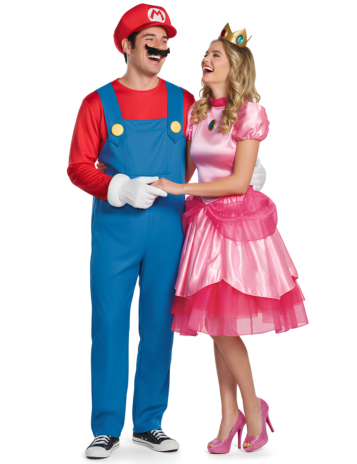 Costum de cuplu Mario™ și Prințesa Peach™ pentru adulți