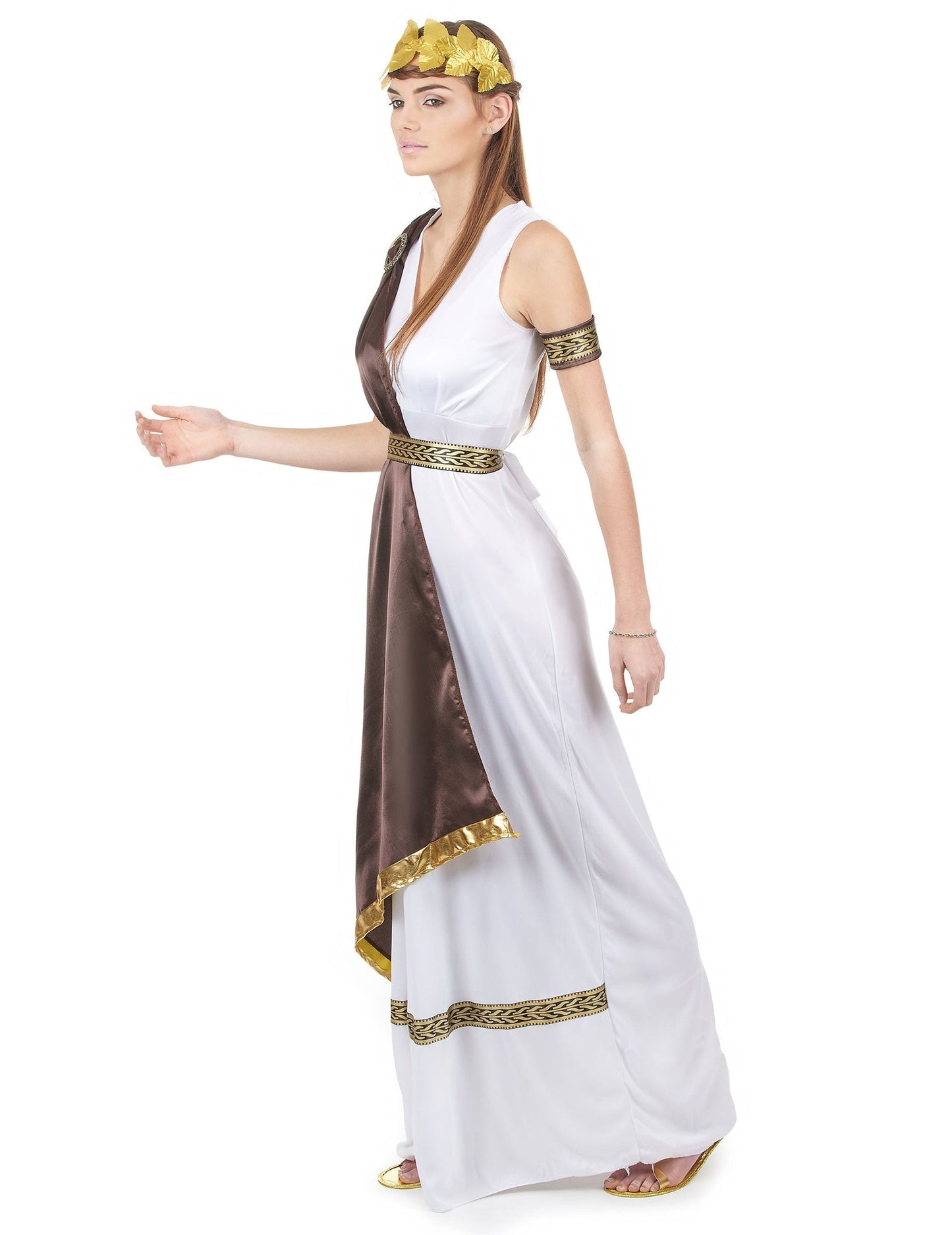Costum de cuplu roman maro pentru adulți