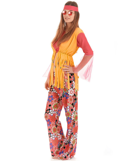 Costum de cuplu hippie multicolor mamă și fiică