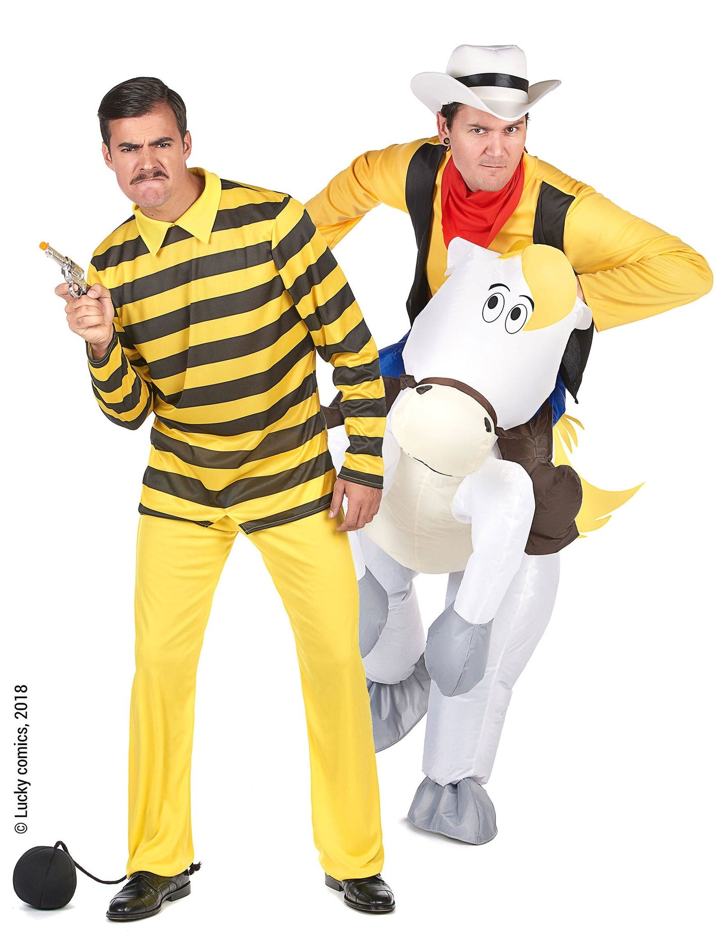 Costum de cuplu Poartă-mă Jolly Jumper și Dalton- Lucky Luke™