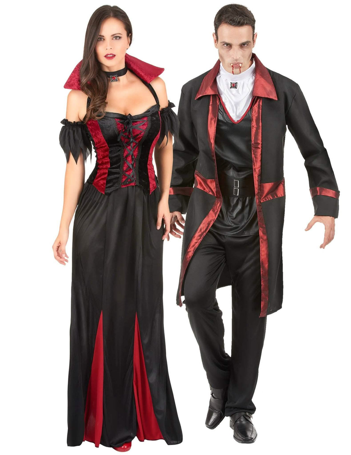 Costum de cuplu vampir elegant Halloween adult