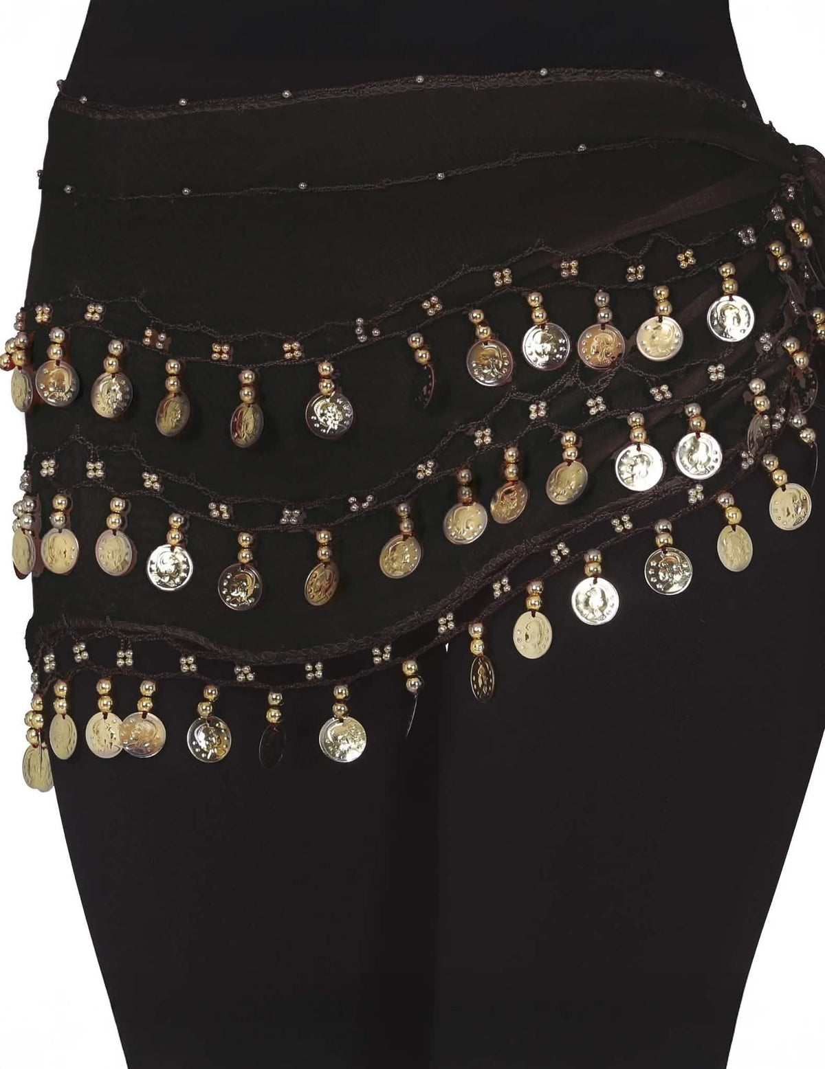 Costum complet de dansatoare orientala rosu și negru pentru femei
