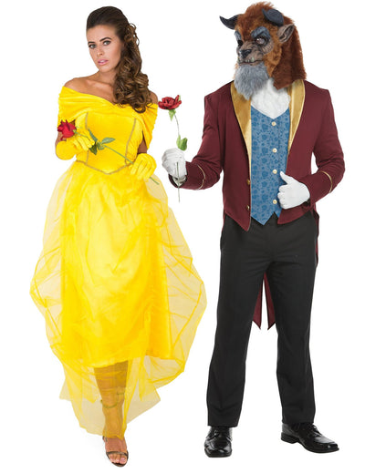 Costume de cuplu Frumoasa prințesă și Bestia ei