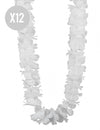 12 coliere hawaiene albe