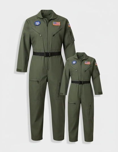 Set costum de pilot de avion pentru bărbați și femei