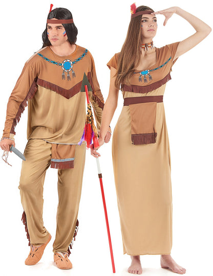 Costum de cuplu indieni pentru adulți