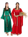 Costum de cuplu medieval pentru femei