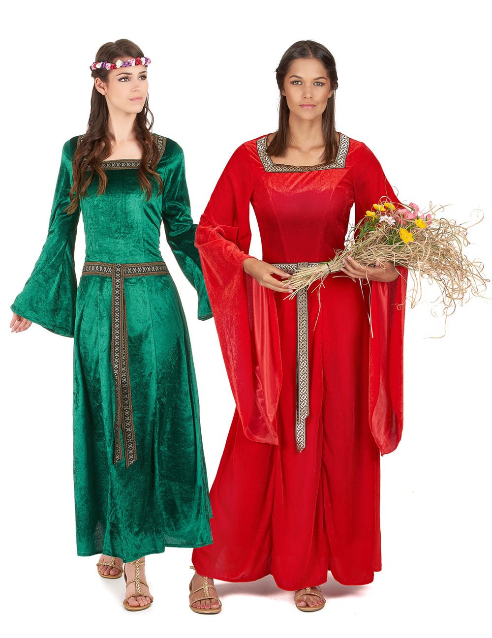Costum de cuplu medieval pentru femei