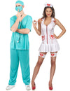 Costum de cuplu infirmieră și doctor