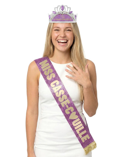 Set de accesorii Miss Casse-Couille: eșarfă și diademă