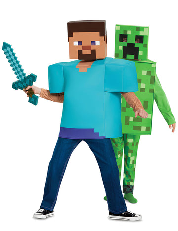 Costum de cuplu Minecraft™ pentru copii