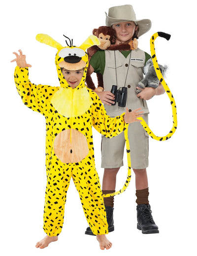 Costum de cuplu Marsupilami™ și aventurier pentru copii