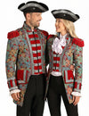 Costum de cuplu cu sacou cu motiv floral, premium, adult