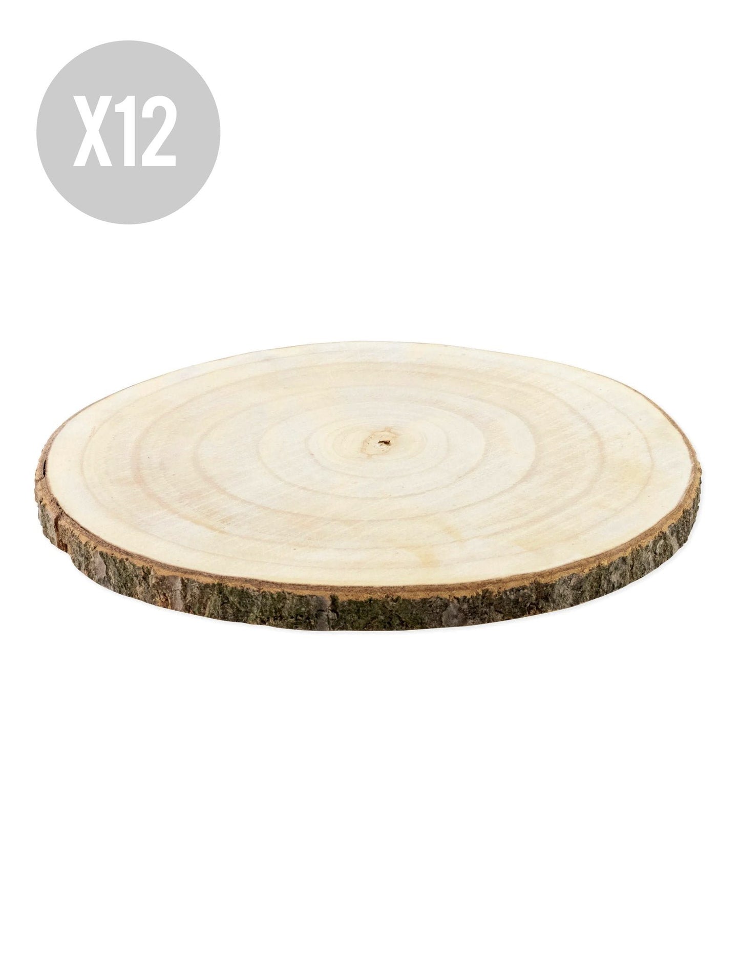 12 bucăți de lemn natural 28–33 cm