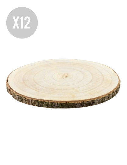 12 bucăți de lemn natural 28–33 cm