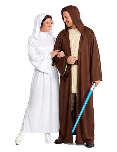 Costum de cuplu Prințesa Leia și Jedi Star Wars™ pentru adulți