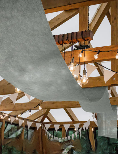 Draperie de nuntă gri 80 cm x 25 m de material nețesut