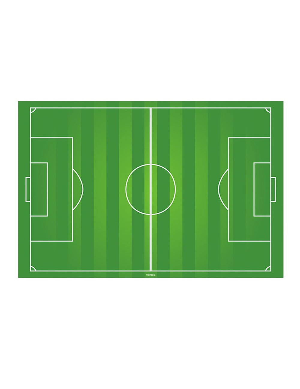 Décoration azyme terrain de foot pour gâteau vert