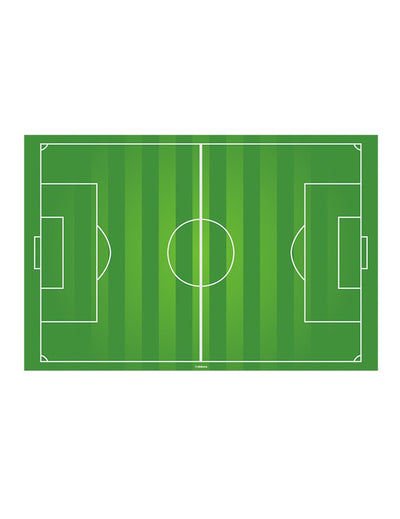 Décoration azyme terrain de foot pour gâteau vert