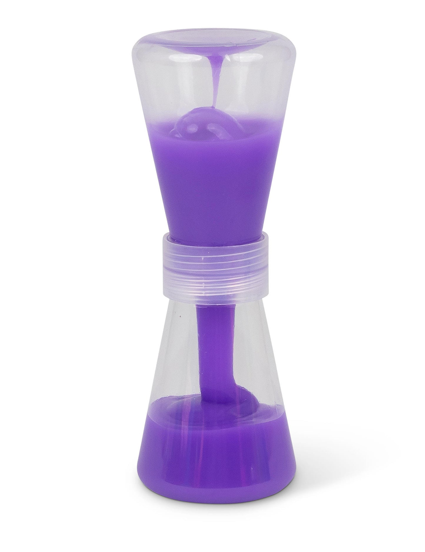 Coloris violet du sablier slime fluide