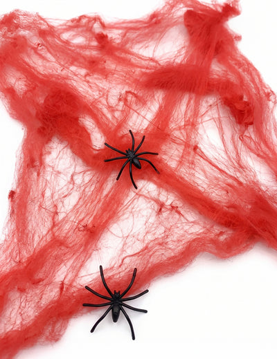 Pânză de păianjen roșie cu păianjeni 20 g Halloween