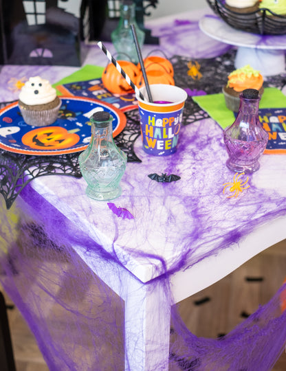 Violet Spider Web cu păianjeni 20 g Halloween