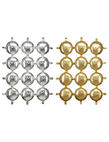 Decor din balon din aluminiu față-verso 78 x 107 cm 