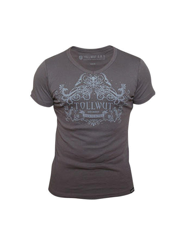 T-shirt street wear BLISS pour homme marron avec motif graphique