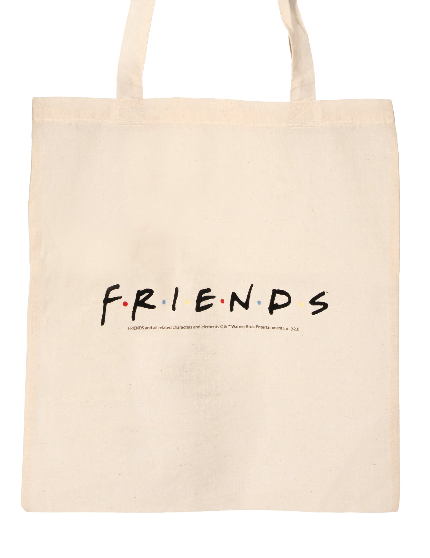Tote bag en coton Friends couleur naturelle