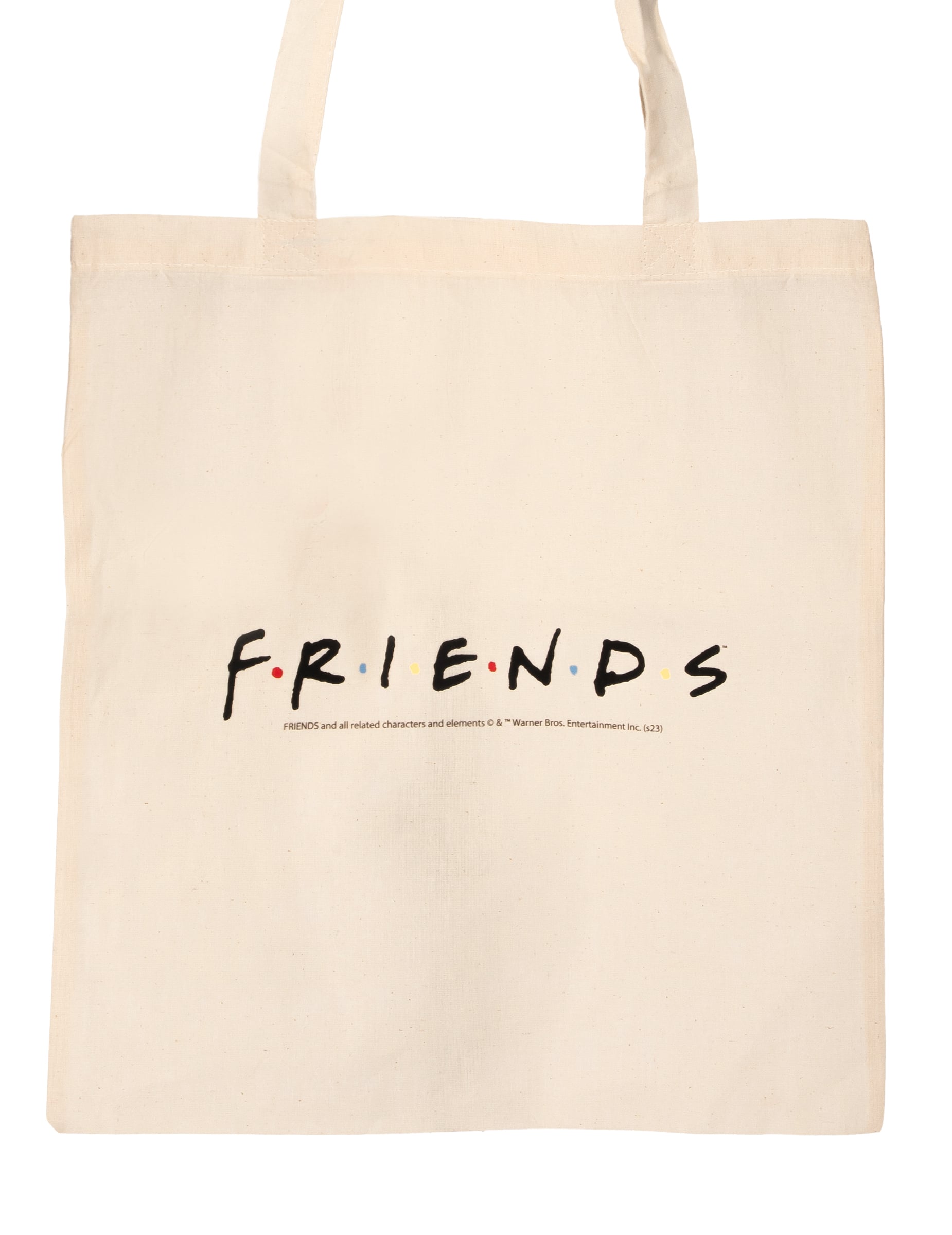Tote bag en coton Friends couleur naturelle