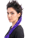 Coadă împletită violetă 60 cm